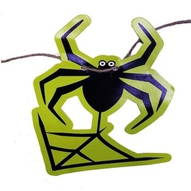 Resim Örümcek Şekilli Asmalı Halloween Flama Banner Afiş 2 Metre. 