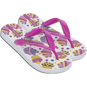Resim Ipanema İpanema Temas VIII Çocuk Parmak Arası Terlik Pembe Beyaz 25/34 D0597-RB Pembe 