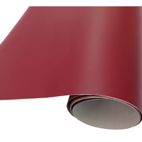 Resim Mat Bordo Renk Dayanıklı Araç Motor Mobilya Folyosu 126 X 30cm 