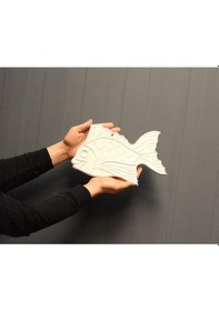Resim Balık Tabtab M4 Seramik Bisküvi | Boyanabilir Obje (Ham Ürün) 