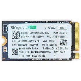 Resim SK Hynix HFS001TEJ4X112N 1 TB 4500 - 3500 MB/s M.2 2242 PCIe 4.0 NVMe SSD 