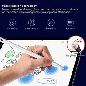 Resim iPad Air 5. Nesil Stylus Pen A2588 /A2589 /A2591 Avuç içi ve Eğim Özellikli 