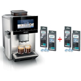 Resim Siemens TQ905R03 Tam Otomatik Kahve Makinesi Ve 2'Lİ TZ80001 + 2'Lİ TZ80002 TEMİZLİK TABLETLERİ 