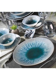 Resim Kütahya Porselen Teos 24 Parça Yemek Seti Krem Nano 5-Dg35 