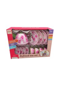 Resim Toysan Metal Çiçekli 14 Parça Çay Seti 966-d2 