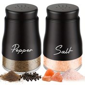Resim 1 Set 2 Kavanozlu Baharat Şişesi Seti, Tuz ve Biber Baharat Kavanozu Seti, Cam Tabanlı Tuz ve Biber Baharat Kavanozu, Baharat Şişesi, Mutfak Yemek Masası, Karavan, Kamp, Barbekü için Uygun. Baharat Şişesi. Tuz ve Biber Şişesi 