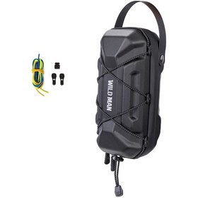 Resim Teltree Elektrikli Scooter Pu Su Geçirmez Ön Çanta, Isı Camı-takı Myönük Taşıma, Reflektif Logo, Folding Bisiklet Uyumlu 11.5x11x23.9cm Siyah 