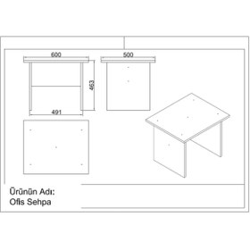 Resim Robin Home Ofis Masa Çalışma Masası Takımı Beyaz 