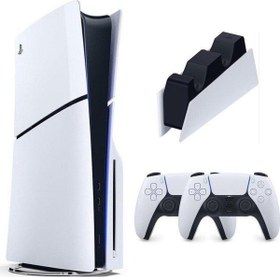 Resim Playstation 5 Slim CD 3 TB (1TB+2TB) + 2. DualSense + Sarj istasyonu 3TB Ps5 (İthalatçı Garantili) 