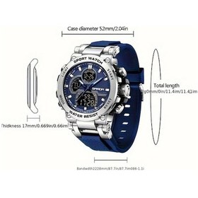 Resim Oldfriend Sanda Erkek Spor Saati Gece Işığı Kronometre Alarm 50m Turuncu Detaylı Diğer 