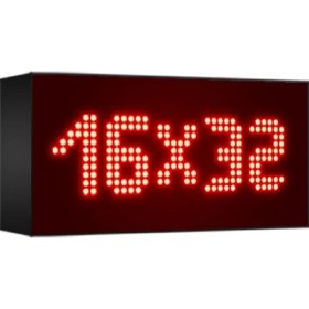 Resim Depo Tabela Reklam Kırmızı Kayan Yazı LED Tabela 16 x 32 cm Tek Taraflı Depo Reklam Tabela 