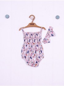 Resim Kidaxi Tavşan Temalı Desenli Bandana Gömlek Body Takım 1-3/3-6/6-9/9-12 Ay Çok Renkli 