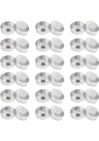 Resim Dıy El Sanatları Mumları İçin Mum Fitili İle 100 Adet Alüminyum Çay Işığı Bardakları 