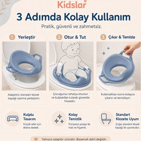 Resim Kidslar Çocuk Klozet Adaptörü (Kulplu) 