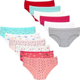 Resim Dondeza 12'li Pamuklu Penye Kız Çocuk Bikini Külot 