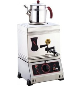 Resim Işıkgaz Elektrikli Çay Ocağı Kapaklı Ve Kaynaklı 1 Demlikli Ekonomik 15'lik 