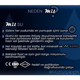Resim Mil Su Açık Kasa Su Arıtma Cihazı 10'Lu Membran Seçeneği Set 