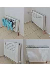 Resim Yakut Serisi -kalorifer Petek Üstü Çamaşır Kurutma Askısı - Pratik Çamaşır Teli - Kompakt Kurutmalık Antrasit 