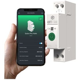 Resim Akıllı Wi-fi 63a Sigorta - Akım Ve Gerilim Koruma Rölesi 
