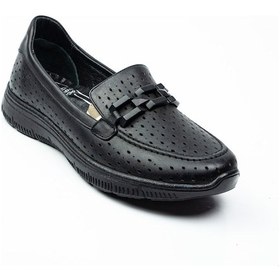 Resim Voyager 9131 Siyah Deri Kadın Günlük Ayakkabı 001 