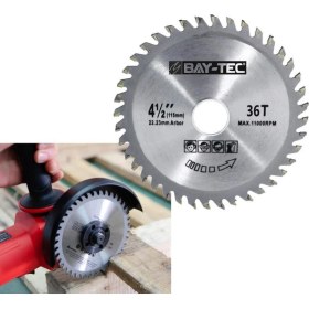 Resim Bay-Tec Elmas Ahşap Kesme Testeresi Taşlama Makinası 115X22 mm 