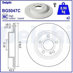 Resim Delphı Bg5047c Arka Fren Diski A2474230112 - 2 Adettir 