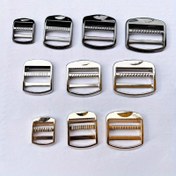 Resim 3 adet Siyah Metal Kavisli Kaydırıcı Tri-Glide Ayarlı Tri-ring Tokaları, Köpek Tasmaları, Koşumlar ve Sırt Çantası Kayışları için Dayanıklı Klipsler 