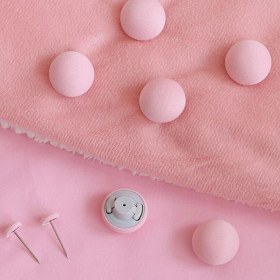 Resim Kaymak Home 12 Adet Yorgan ve Çarşaf Tutucu Sabitleyici, Kaydırmaz Nevresim Düzenleyici Klipsler, Yatak Örtüsü Klipsi, Mantar Yuvarlak Sabitleme Klipsleri, Düğmeli Yorgan Sabitleme Tutacağı Pembe 