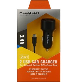 Resim Elba Elb29 Megatech 2 İn 1 Usb Araç Şarj Cihazı 3.4a Çift Usb Hızlı Şarj 