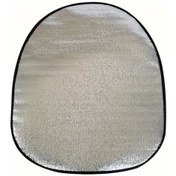 Resim Elmpaly Gümüş Beyaz 1 Adet Kalın Otomobil Direksiyon Güneşlik Kılıfı Alüminyum Folyo İç Aksesuarı Gümüş Beyaz 