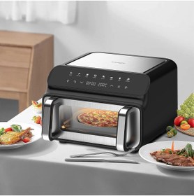 Resim ıceagle Izgara ve Sıcak Hava Fritözü 10 L Airfryer XXL - Gözlem Pencereli 