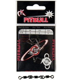 Resim Pitbull 5105 Black Nikel 3 Zincir No:14 Fırdöndü 5 Li Paket - Standart 