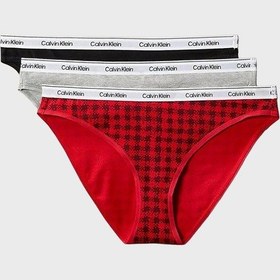 Resim Calvin Klein Bayan Külot 000qd5207e 31w Siyah-kırmızı-gri Siyah-kırmızı-gri 