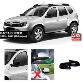 Resim Sts Oto Aksesuar Duster 2009-2012 Uyumlu Makyajsız Batman Yarasa Ayna Kapağı Piano Black Abs Plastik (01) 