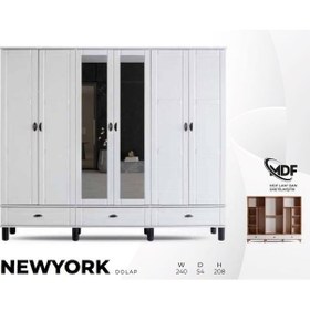 Resim Newyork Mdf 6 Kapılı Dolap 
