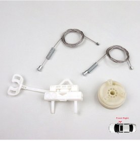 Resim Fiat Punto Grande Evo 3 199 2005-2024 İçin Ön Sağ Cam Kriko Seti 