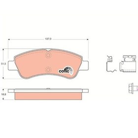 Resim Trw Gdb1677 - Ön Fren Balatası Corsa F 19 Crossland 17 C2 03 C3 