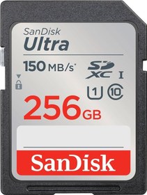 Resim Sandisk Ultra 256gb 150mb/s Sdxc Hafıza Kartı - Distribütör Garantili 