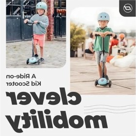 Resim Die Grup Turkuaz Renkli LED Tekerlekli Çocuk Scooter, Scoot And Ride Highwaykick 3 