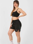 Resim NTB Unisex Şort Çizgili Desen Detaylı Black Color 