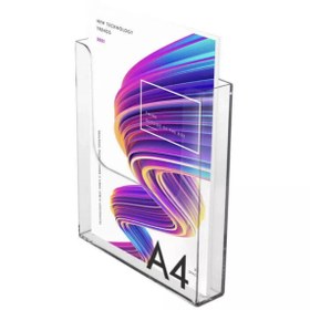 Resim TUVA REKLAM Tuva Reklam Şeffaf Pleksi A4 Dergilik Kitaplık Saklama Kutusu / Ofis Salon Oturma Odası 