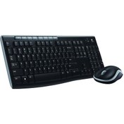 Resim Logıtech Mk270 Q Tr Kablosuz Klavye Mouse Set Siyah 920-004525 