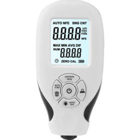 Resim Xiyu Shop Beyaz Stil Araba Boyası Dijital Kaplama Kalınlık Ölçer H Um Yüksek Hassasiyetli Arkadan Aydınlatmalı LCD Ekran Filmi Otomatik Kalınlık Ölçer Test Cihazı (Yurt Dışından) 