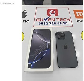 Resim Apple iPhone 16 Pro Max İkinci El TR | 256 GB | Siyah 