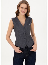 Resim U.S. Polo Assn. Kadın İndigo Yelek 50291995-VR028 