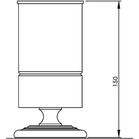 Resim Serel Luna Tezgah Üstü Diş Fırçalık Altın Görünümlü 140110012a Sarı 