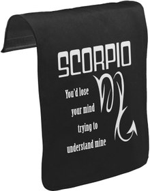Resim Burç - Scorpio Lose MindUnisex Siyah Tak-Çıkar Postacı Çanta Kapağı CK-1204 