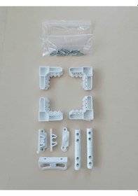 Resim 17 25 Pencere Sineklik Aksesuar Takım Beyaz 