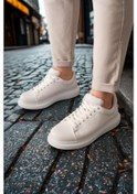 Resim Derije Erkek Beyaz Sneaker Ayakkabı-257 Beyaz 