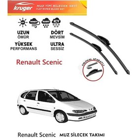 Resim Renault Scenic 1 1997-2002 Arası Ön Muz Silecek Takımı Araca Özel Aparat 